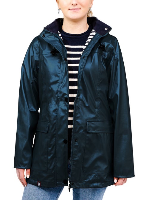 Ciré imperméable femme 'Breizh Océan' Vêtement de pluie à capuche, coutures thermosoudées - Kiabi Ciré imperméable femme 'Breizh Océan' Vêtement de pluie à capuche, coutures thermosoudées - Kiabi
