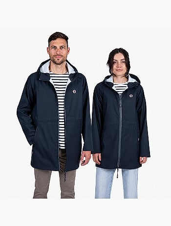 Ciré Imperméable Homme ou Femme 'Breizh Océan', Coupe vent Coupe droite
