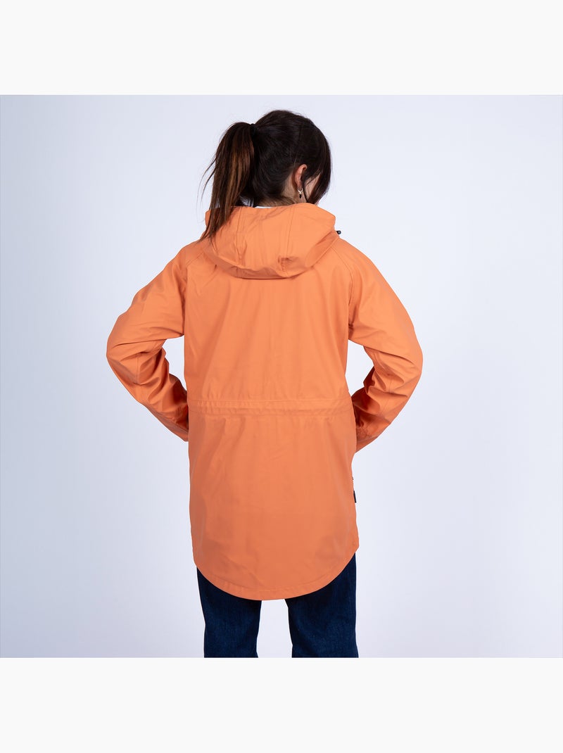 Ciré Imperméable Homme ou Femme 'Breizh Océan', Coupe vent Coupe droite Cornaline - Kiabi