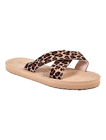 Claquette Femme LEOPARD