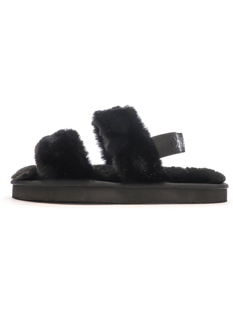 Claquettes Femme Calvin Klein Jeans Home Noir - Kiabi