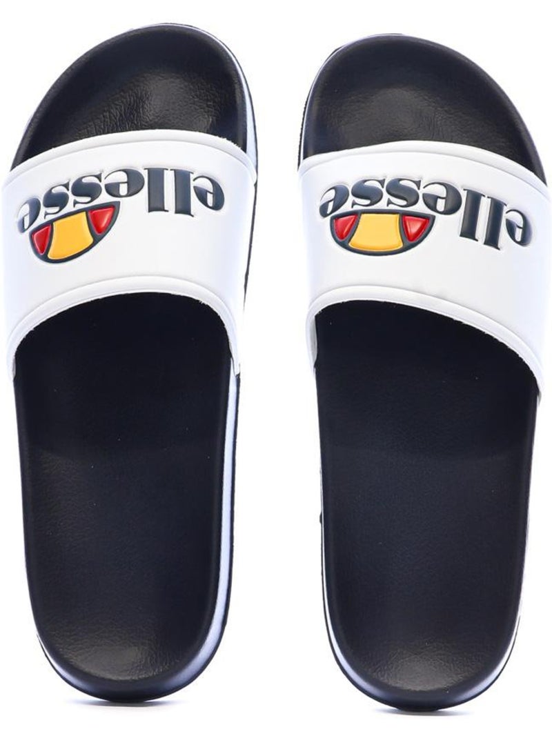 Claquettes Homme Ellesse Blanc Bleu marine - Kiabi