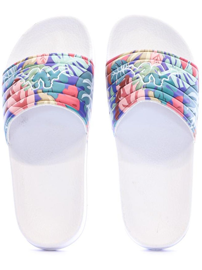 Claquettes Jungle Fille Kappa Blanc - Kiabi