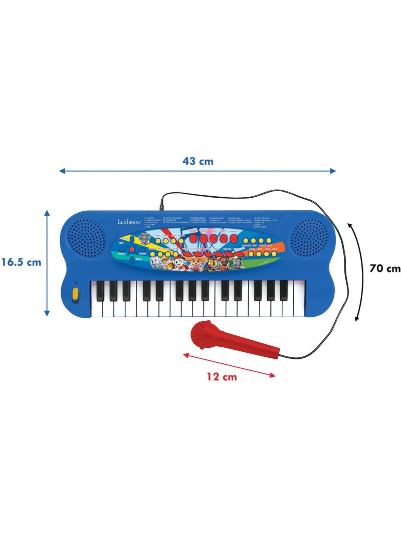 Clavier électronique musical avec micro pat patrouille Bleu - Kiabi