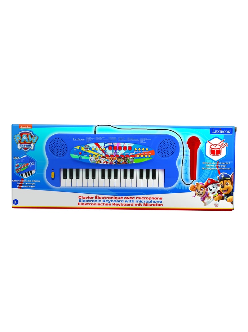 Clavier électronique musical avec micro pat patrouille Bleu - Kiabi