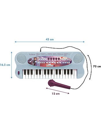 Clavier électronique musical avec micro reine des neiges