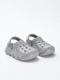 Clogs van gegoten kunststof met klittenband GRIJS - Kiabi