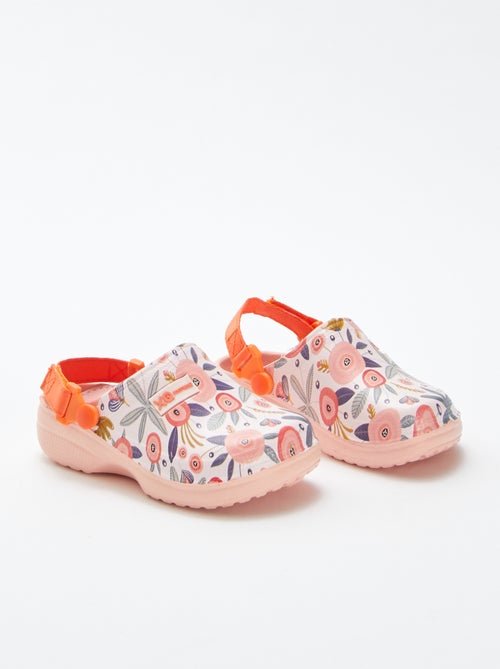 Clogs van kunststof met print - Kiabi