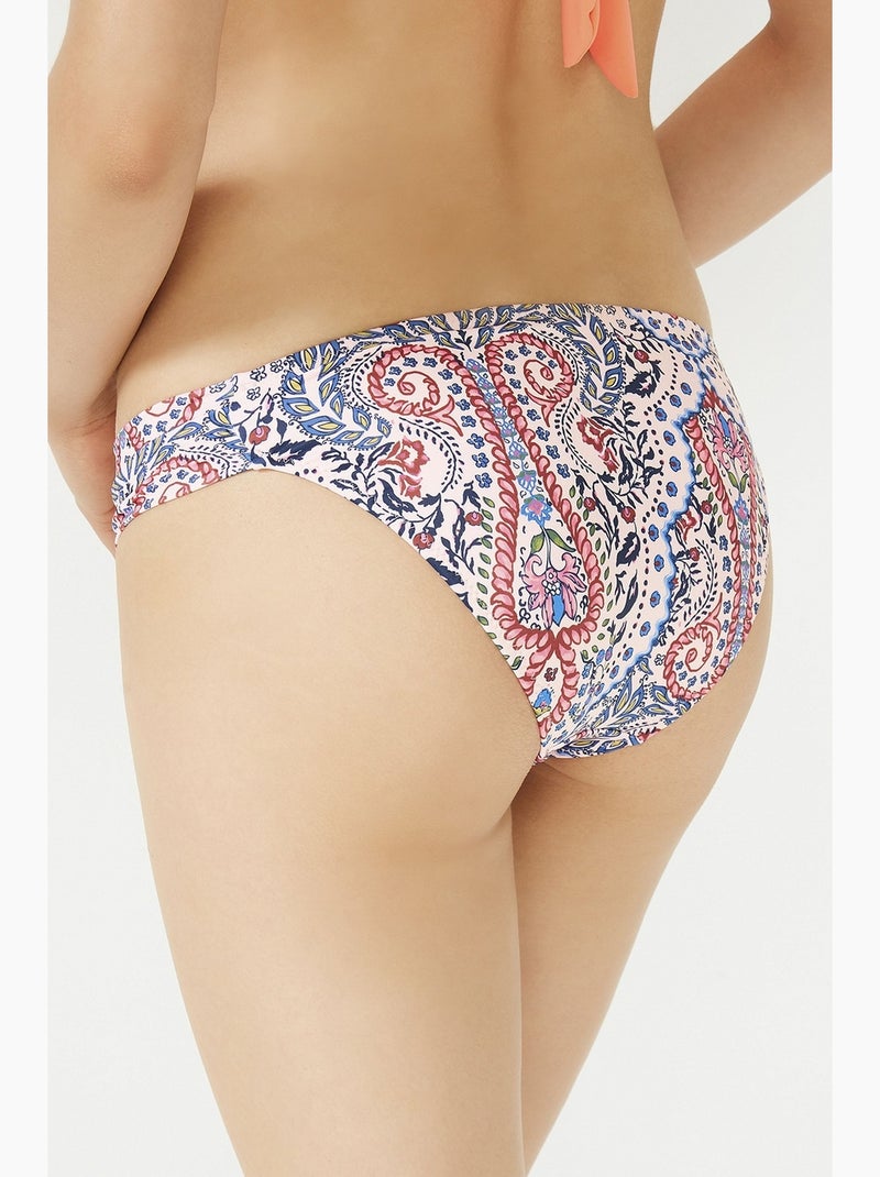Coco hipkini bikinibroekje penti Wit / Blauw / Rood - Kiabi