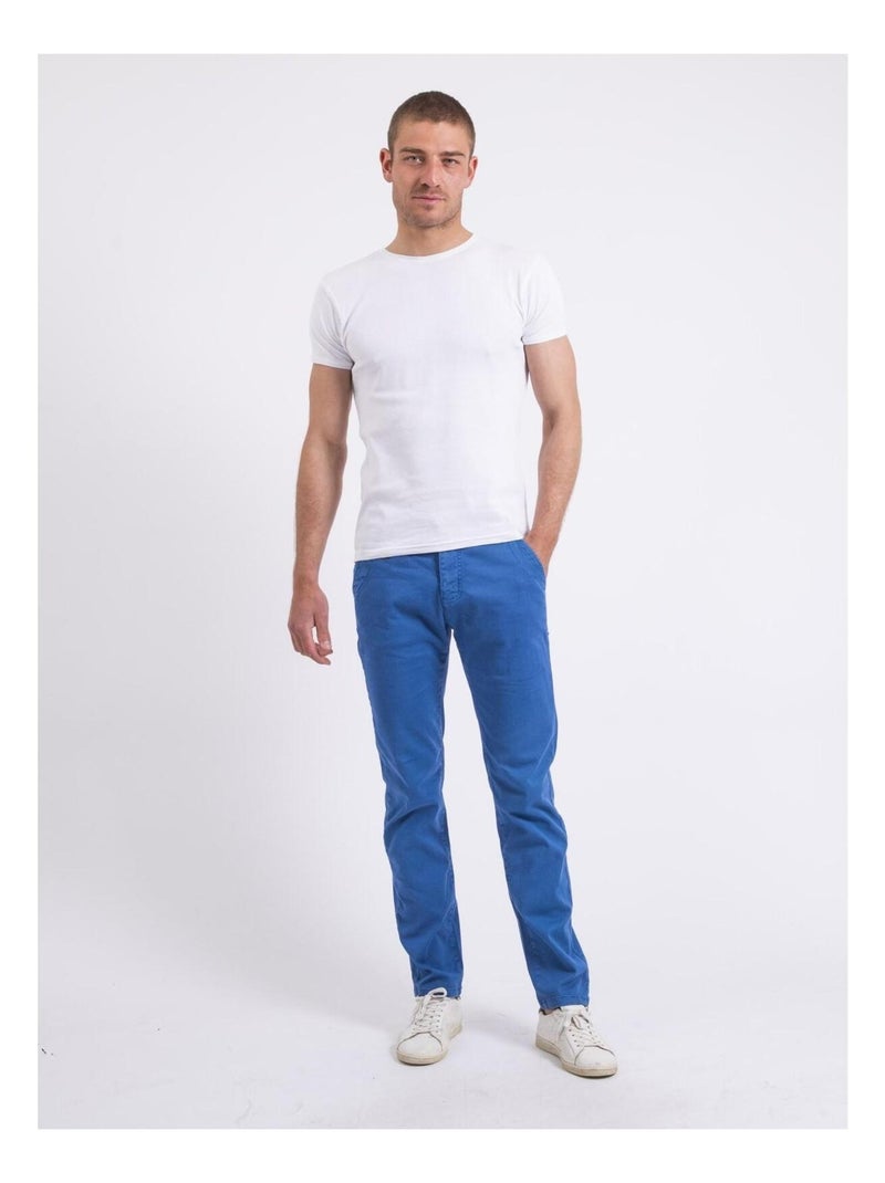 CODY slim chino broek Koningsblauw - Kiabi