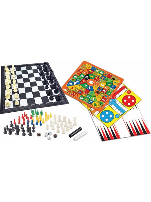 Coffret 8 jeux de société avec pions magnétiques - Kiabi Coffret 8 jeux de société avec pions magnétiques - Kiabi