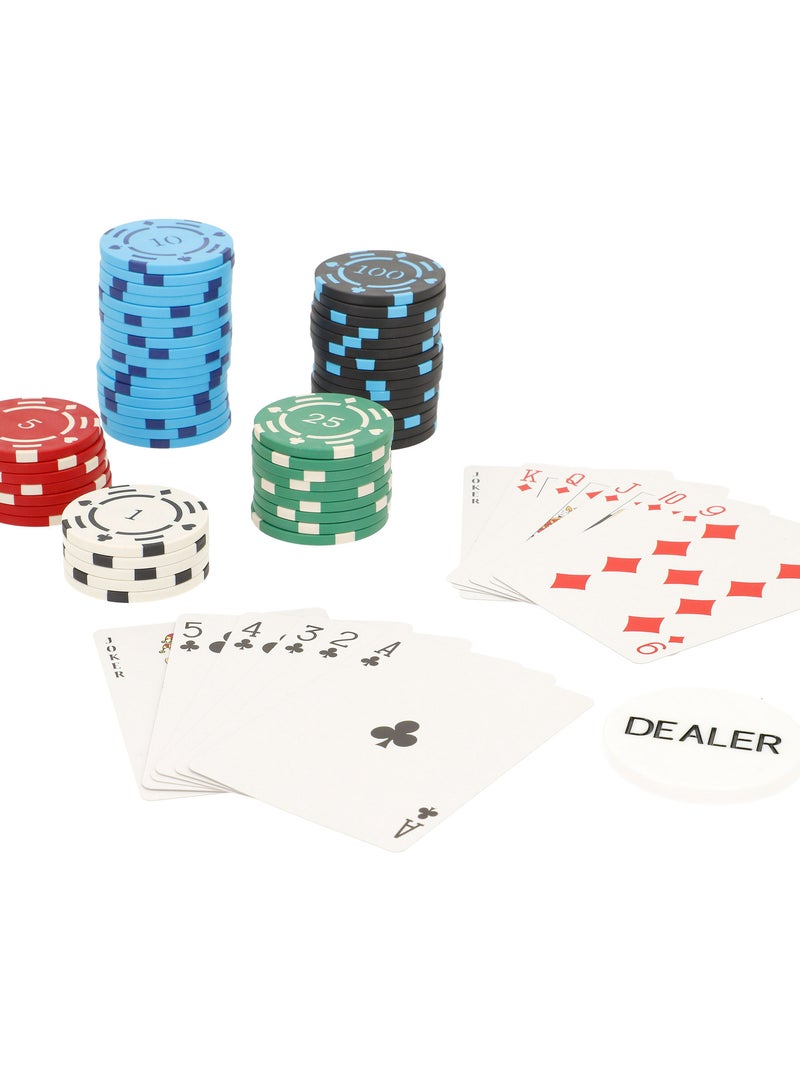 Coffret de poker avec 300 jetons dans une boîte en aluminium +18 ans colorbaby N/A - Kiabi