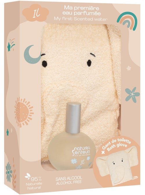 Coffret eau de senteur garçon 50 ml sans alcool avec gant - Kiabi Coffret eau de senteur garçon 50 ml sans alcool avec gant - Kiabi