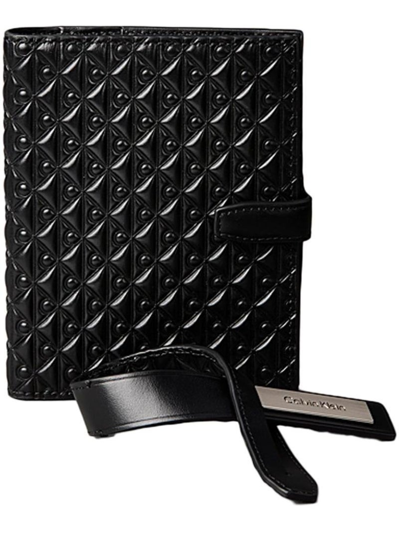 Coffret Etui passeport + Étiquette à bagages Homme Calvin Klein Jeans Noir - Kiabi