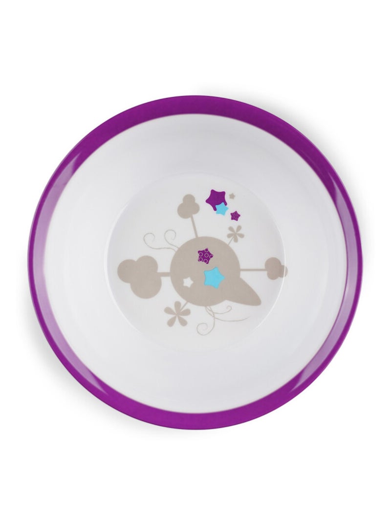 Coffret ma première vaisselle Blanc Violet - Kiabi