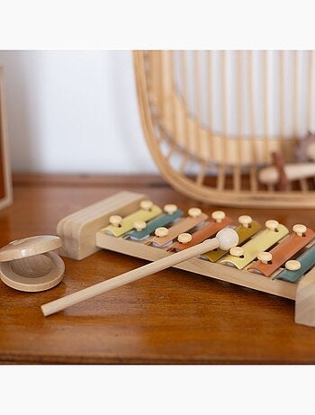 Coffret musical en bois pour bébé