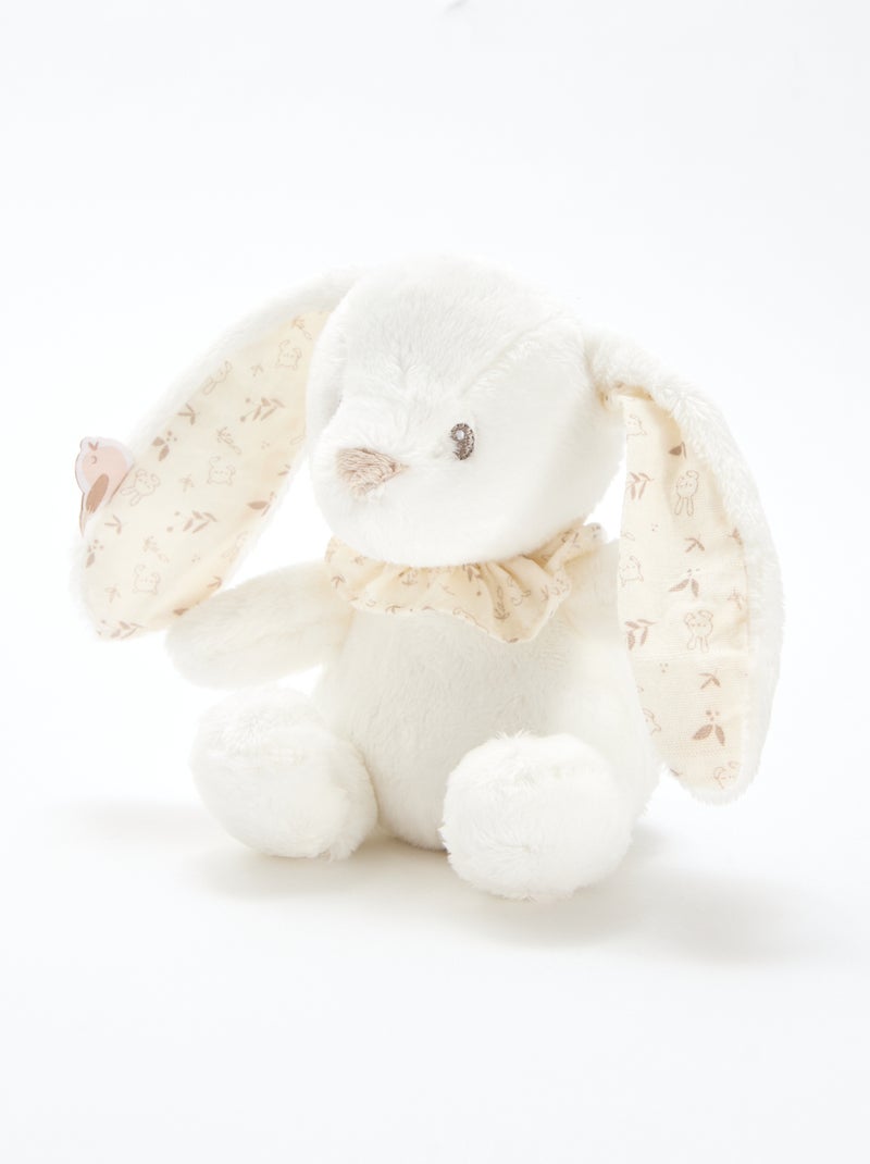 Coffret peluche lapin Blanc - Kiabi