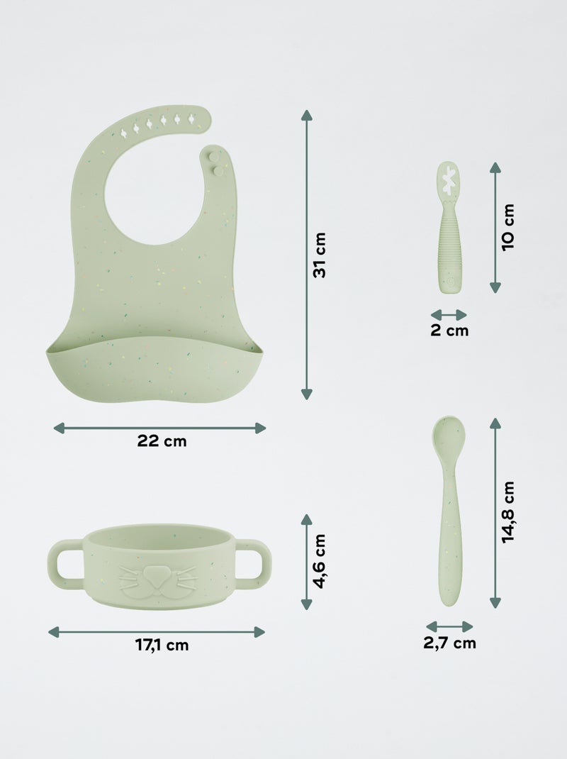 Coffret premiers repas tigre Vert - Kiabi