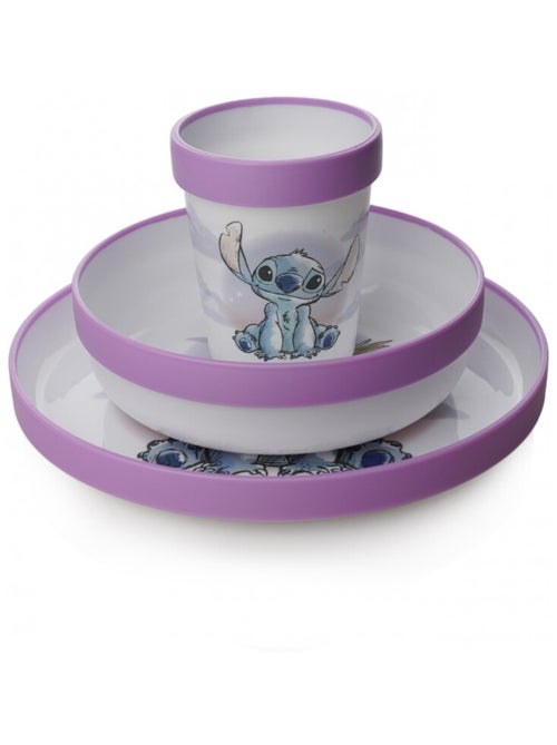 Coffret repas 3 pièces gobelet + bol + assiette antidérapants lilo et stitch - Kiabi Coffret repas 3 pièces gobelet + bol + assiette antidérapants lilo et stitch - Kiabi