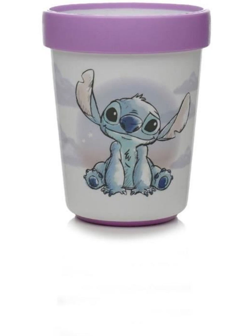 Coffret repas 3 pièces gobelet + bol + assiette antidérapants lilo et stitch Violet - Kiabi