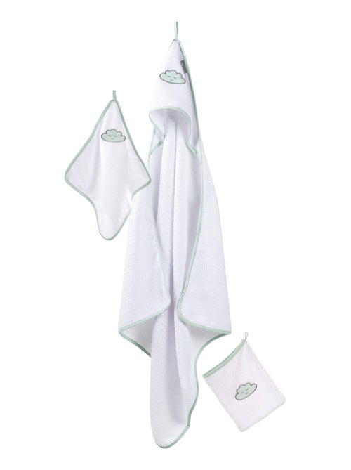 Coffret sortie de bain bébé en coton nuage brodé 'Happy Cloud' ROBA - Kiabi Coffret sortie de bain bébé en coton nuage brodé 'Happy Cloud' ROBA - Kiabi
