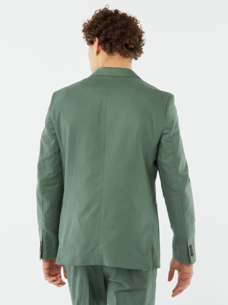 Colbert - Slim-fit / nauwsluitend model GROEN - Kiabi
