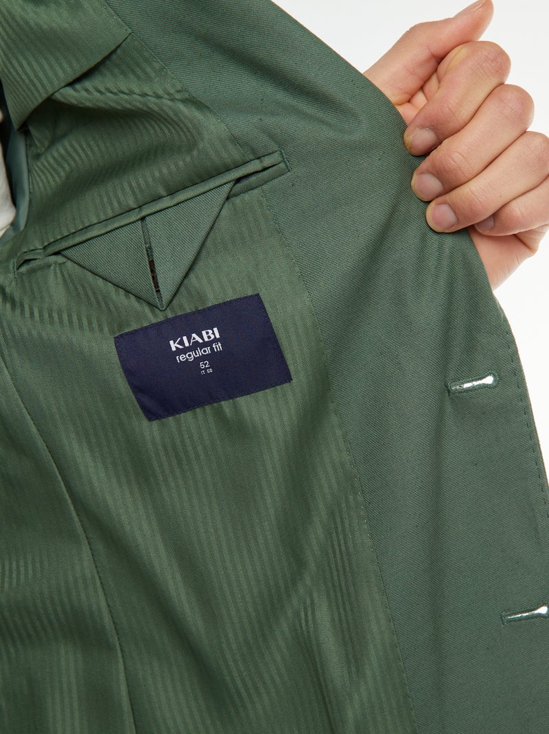 Colbert - Slim-fit / nauwsluitend model GROEN - Kiabi