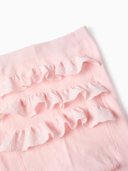 Collant avec Volants et Broderie Anglaise - Kiabi Collant avec Volants et Broderie Anglaise - Kiabi