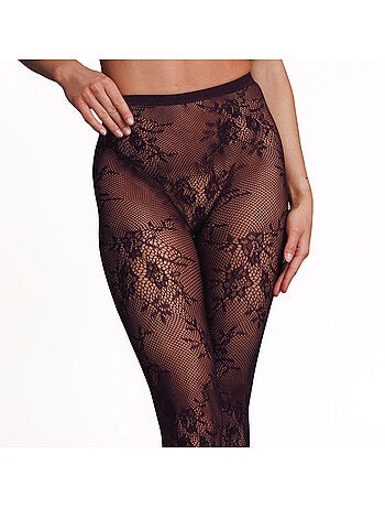 Collant dentelle 30 deniers cancan - rougegorge lingerie