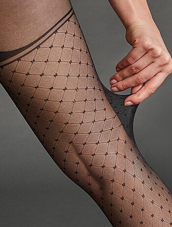 Collant fantaisie 20 deniers finoe - rougegorge lingerie