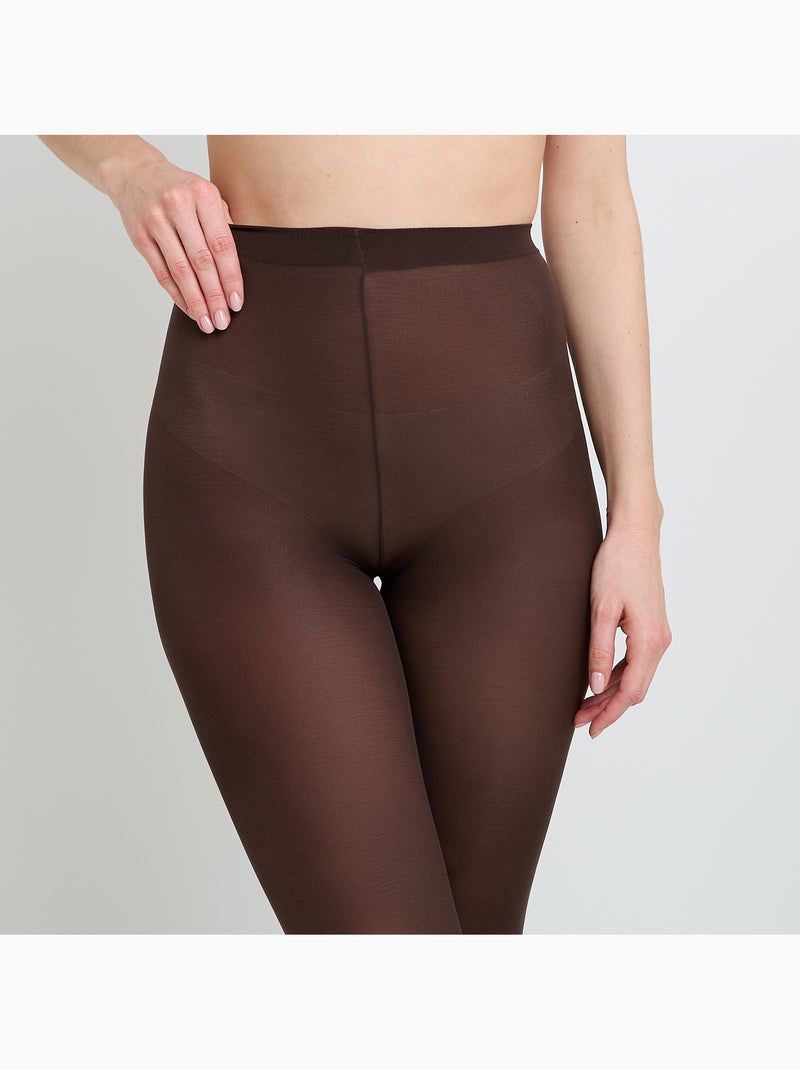 Collant uni 60 deniers mangue - rougegorge lingerie Marron - Kiabi