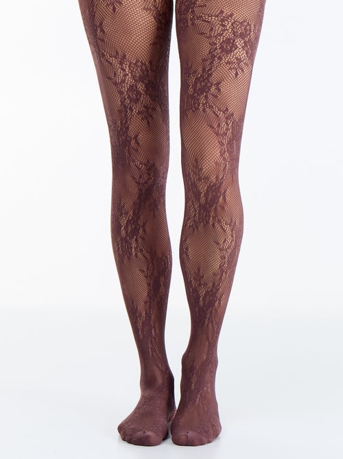 Collants à fleurs effet dentelle - Kiabi Collants à fleurs effet dentelle - Kiabi