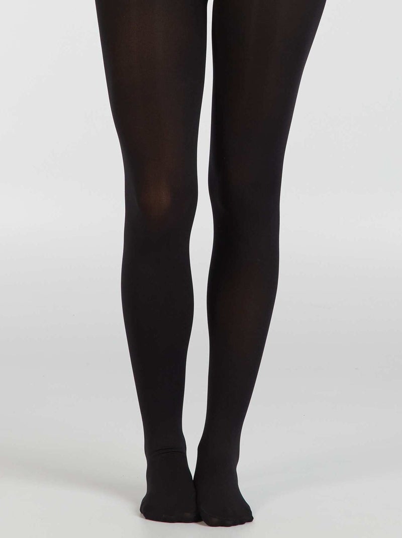 Collants chauds 120D noir - Kiabi