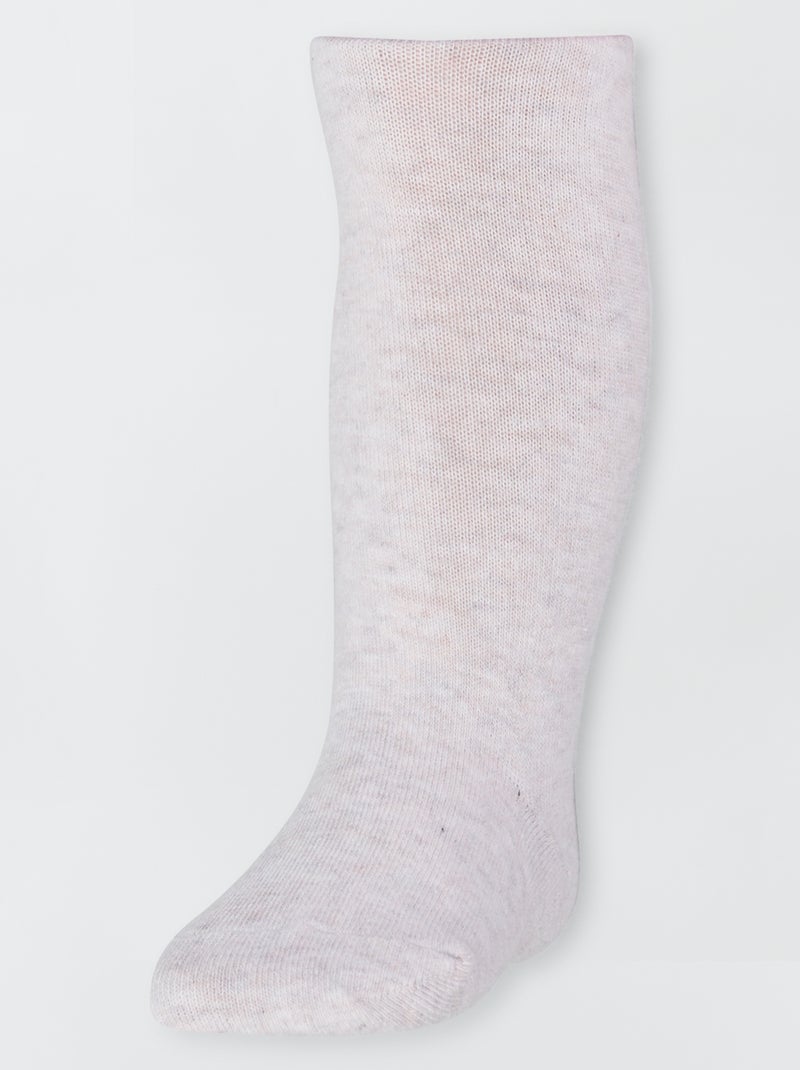 Collants chauds Beige chiné - Kiabi