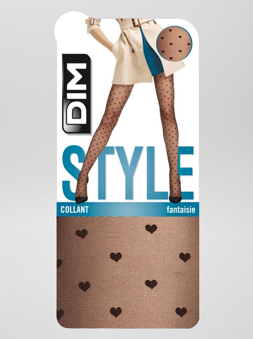 Collants fantaisie 'cœurs' 'DIM' - Kiabi