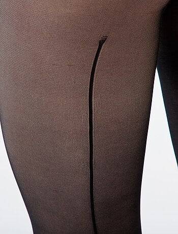 Collants fantaisie 'lignes'