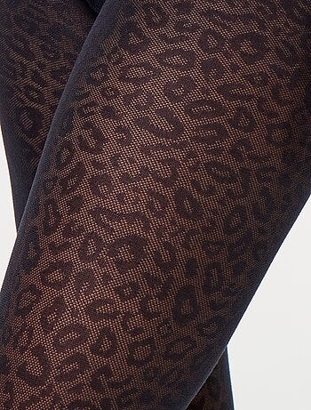 Collants imprimé léopard