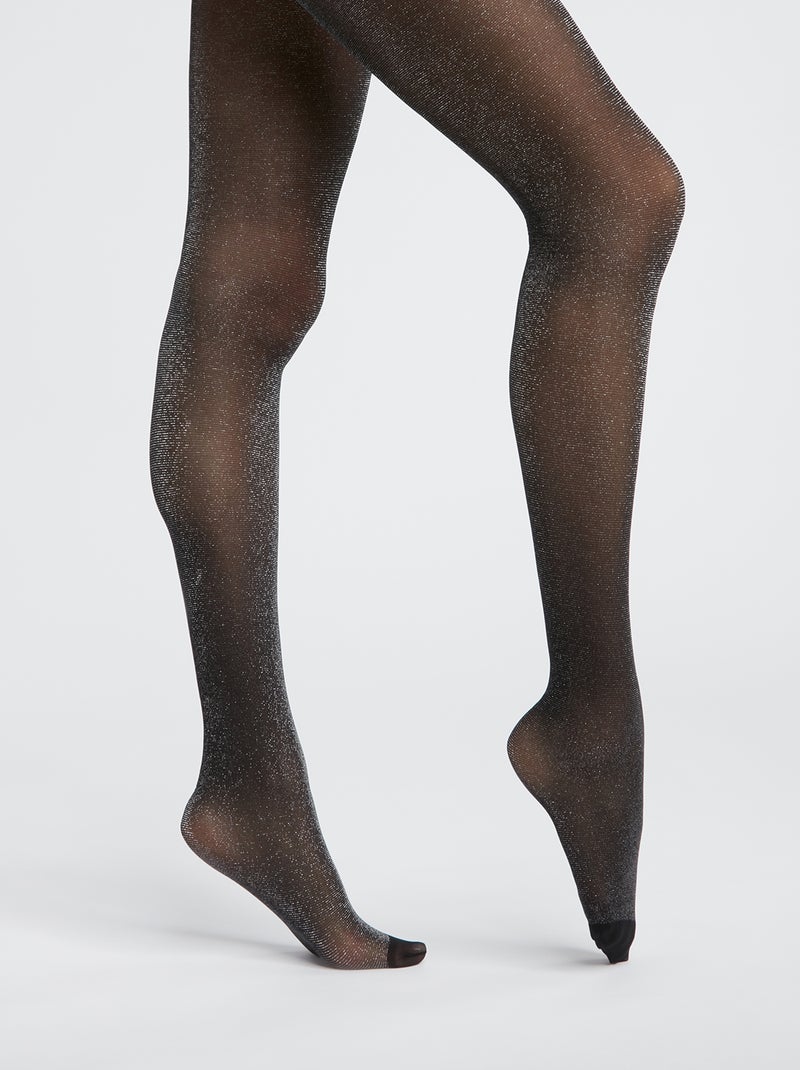 Collants irisées 'DIM' noir - Kiabi