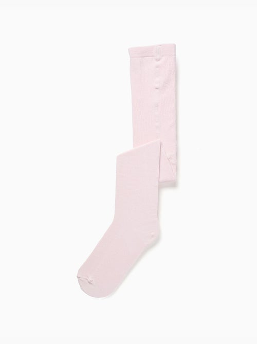 Collants unis en maille anti-bouloche - Kiabi