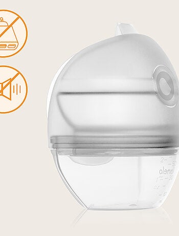 Collecteur et Tire-Lait LIONELO Milky 2en1 - 60 ml - Discret - Mains libre - Sans BPA
