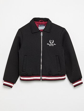 College-stijl jas met lange mouwen