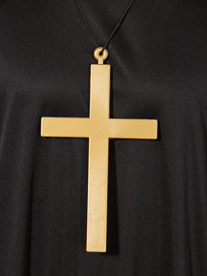 Collier avec pendentif croix de moine or - Kiabi