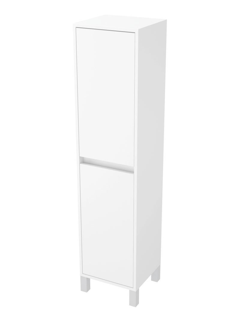 Colonne de salle de bains à 2 portes Blanc - Kiabi