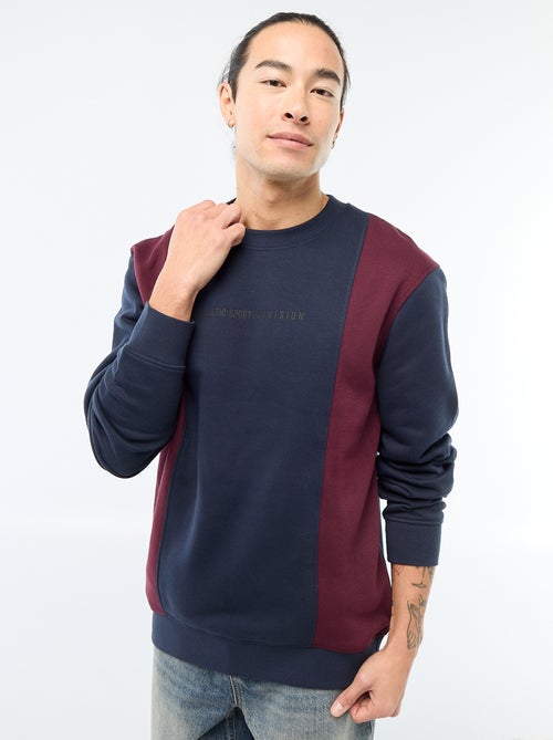 Colorblock sweater in sportswearstijl - Kiabi