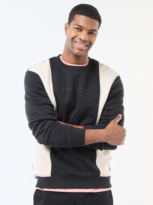 Colorblock sweater in sportswearstijl - Kiabi