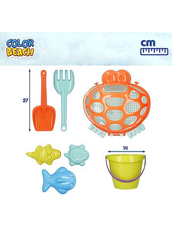 Colour beach cube avec accessoires et moules color beach