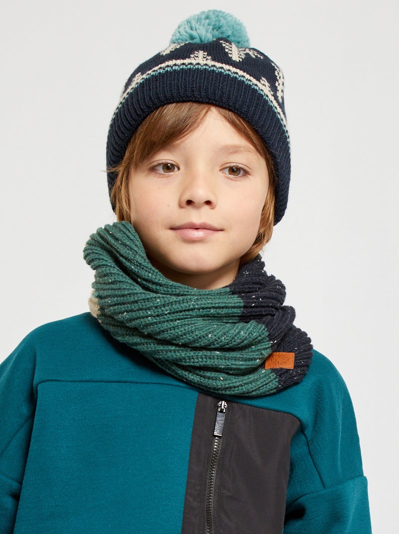 Colsjaal in 3 kleuren BLAUW - Kiabi