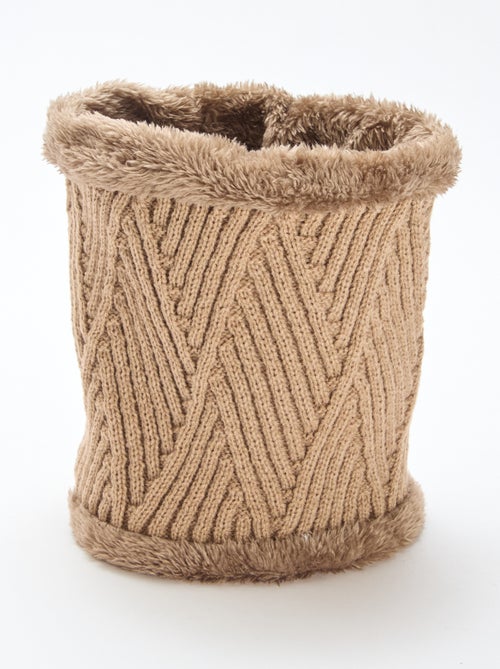 Colsjaal met schapenvachteffect - Kiabi