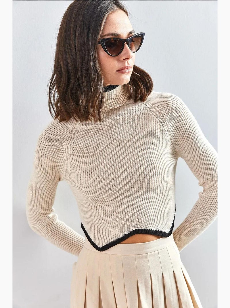 Coltrui cropped lucci Klei-beige - Kiabi