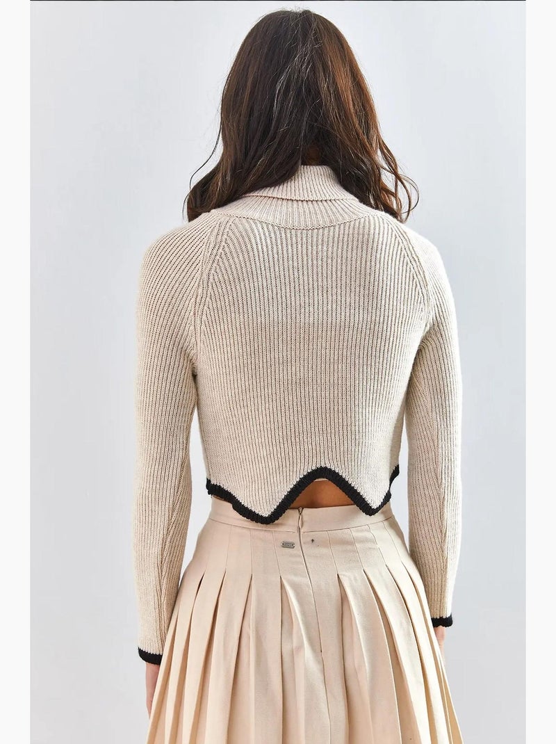 Coltrui cropped lucci Klei-beige - Kiabi